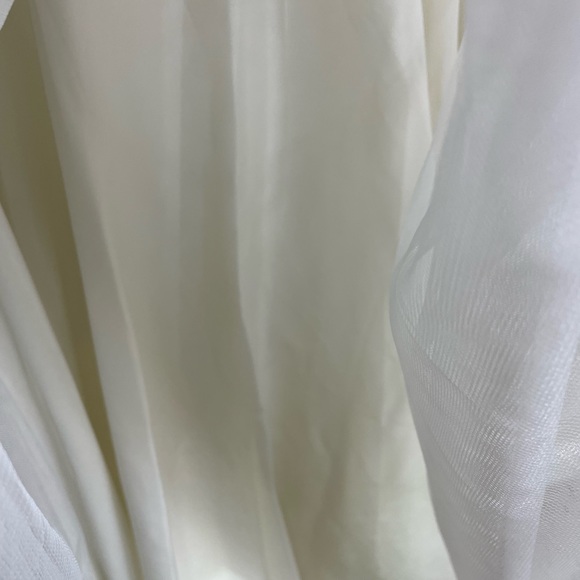 Ann Taylor Wedding Dress Gown Tulle Embellished Illusion Neckline Mermaid Size 8 - Picture 13 of 16